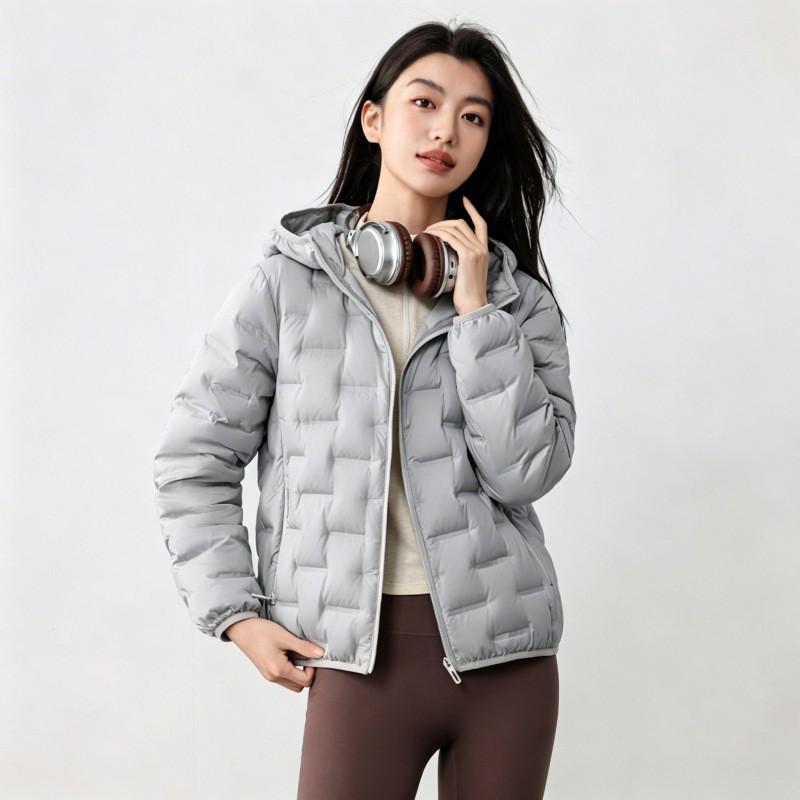 Womens Short Hooded Cotton Puffer Coat Fall Winter Loose Fit Casual Warm Commute Fashion Jacket