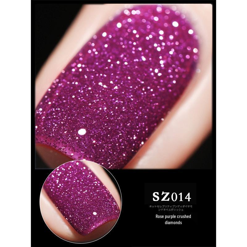 18-Color Ultra Bright Crushed Diamond Glitter Nail Gel Polish