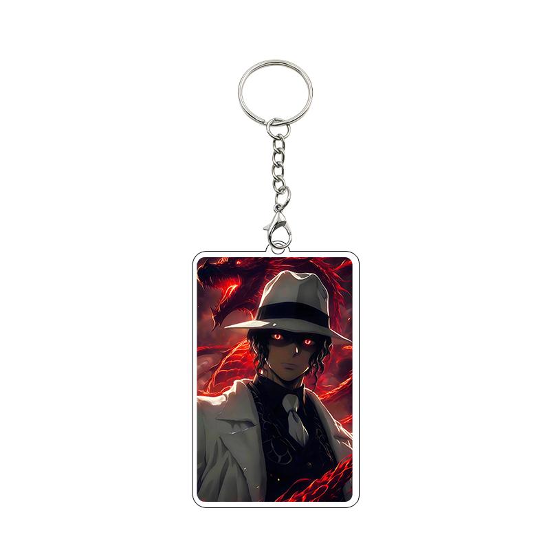 Fashion Anime Acrylic Keychain Accessories Tomioka Giyuu Kanroji Mitsuri Nezuko Cartoon Car Charm Pendant Gifts Toys Wholesale