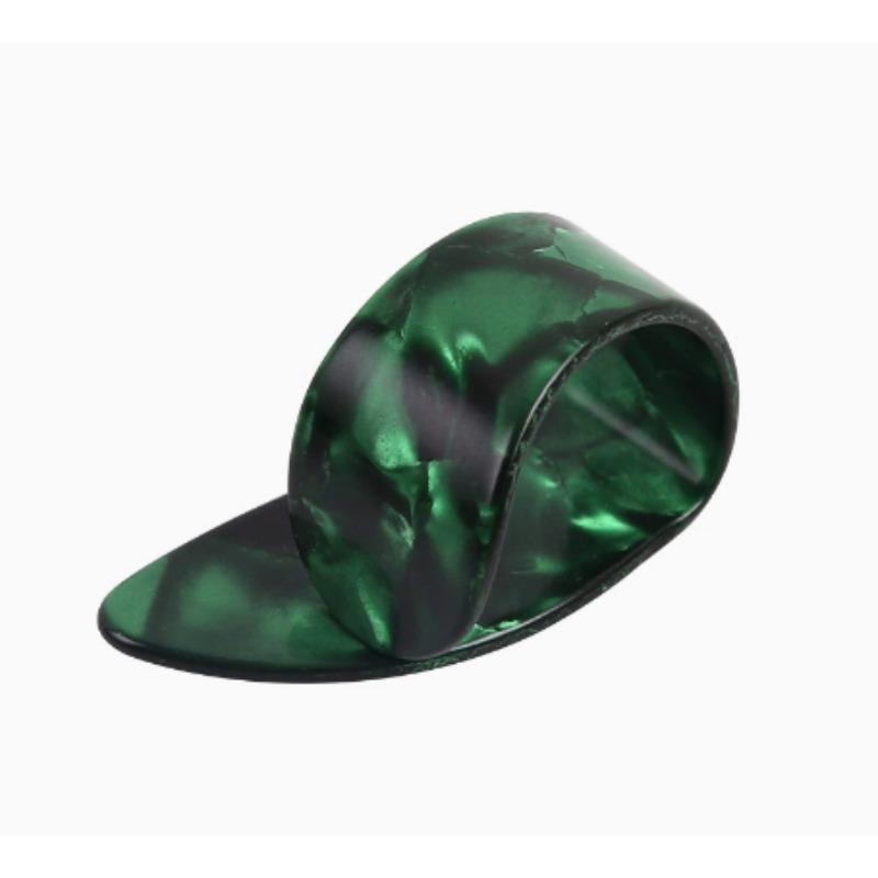 4Pcs Guitar Thumb Picks & Finger Picks,2 Colors Celluloid Flat Thumbpicks /Guitar Replacement Instrument Playing Accessories