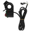 Red Screen Thumb Cruising and Switch Electric Bicycle Bike Throttle Grip Accessory Black