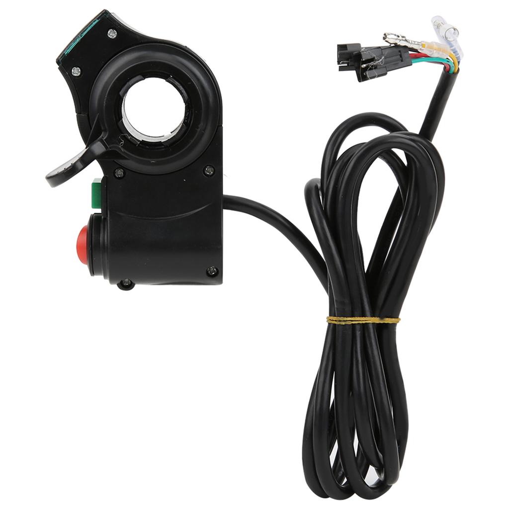 Red Screen Thumb Cruising and Switch Electric Bicycle Bike Throttle Grip Accessory Black