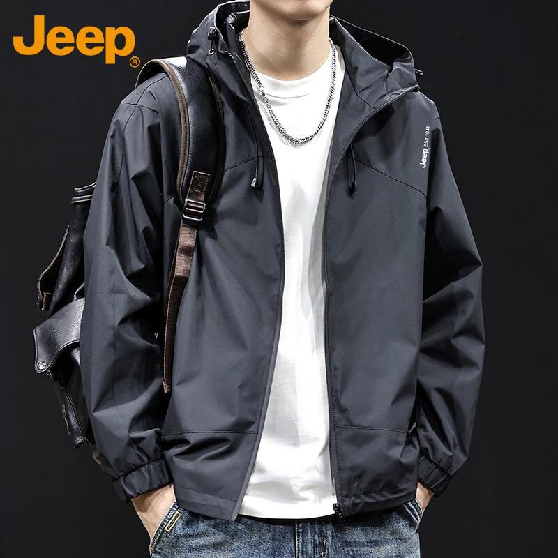 Jeep Men's Hooded Casual Outdoor Jacket