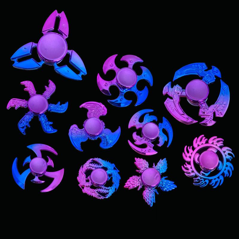 New Colorful Fingertip Gyro Plastic Gradient Decompression Toy