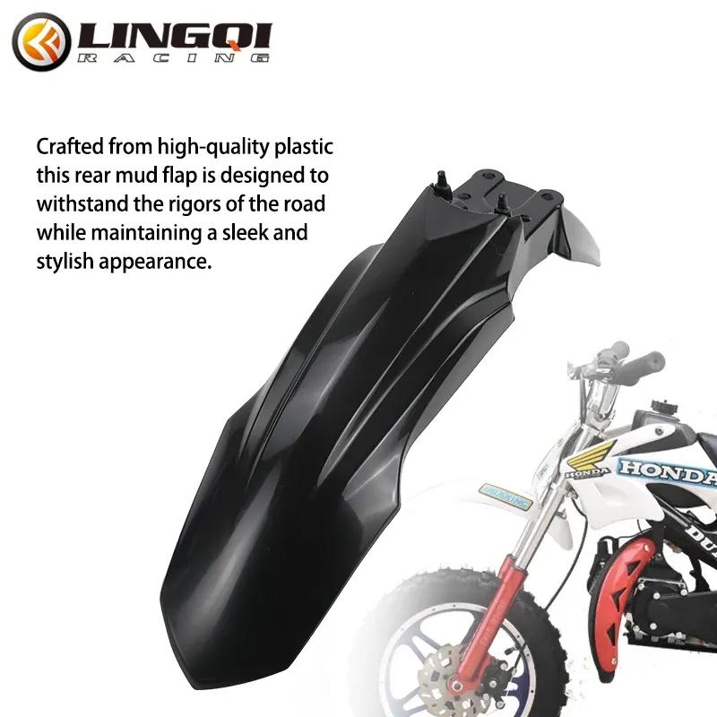 LINGQI RACING Plastic Parts Front Fender Splash Protection Cover Mudguard For 2 Stroke 49cc Engine Mini Dirt Pocket Kids Bike