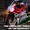 Spary 1/9 Ducati 1199 Panigale R Legierungs-Motorrad Diecast Modell Simulation Sound Licht Sammlungswert Ausstellung Geschenk für Freunde