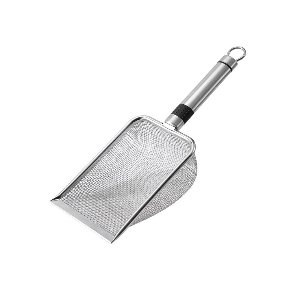 Ergonomic Handle Fine Hole Cat Litter Shovel Rust-Resistant Pet Poop Shovel  Cat Products