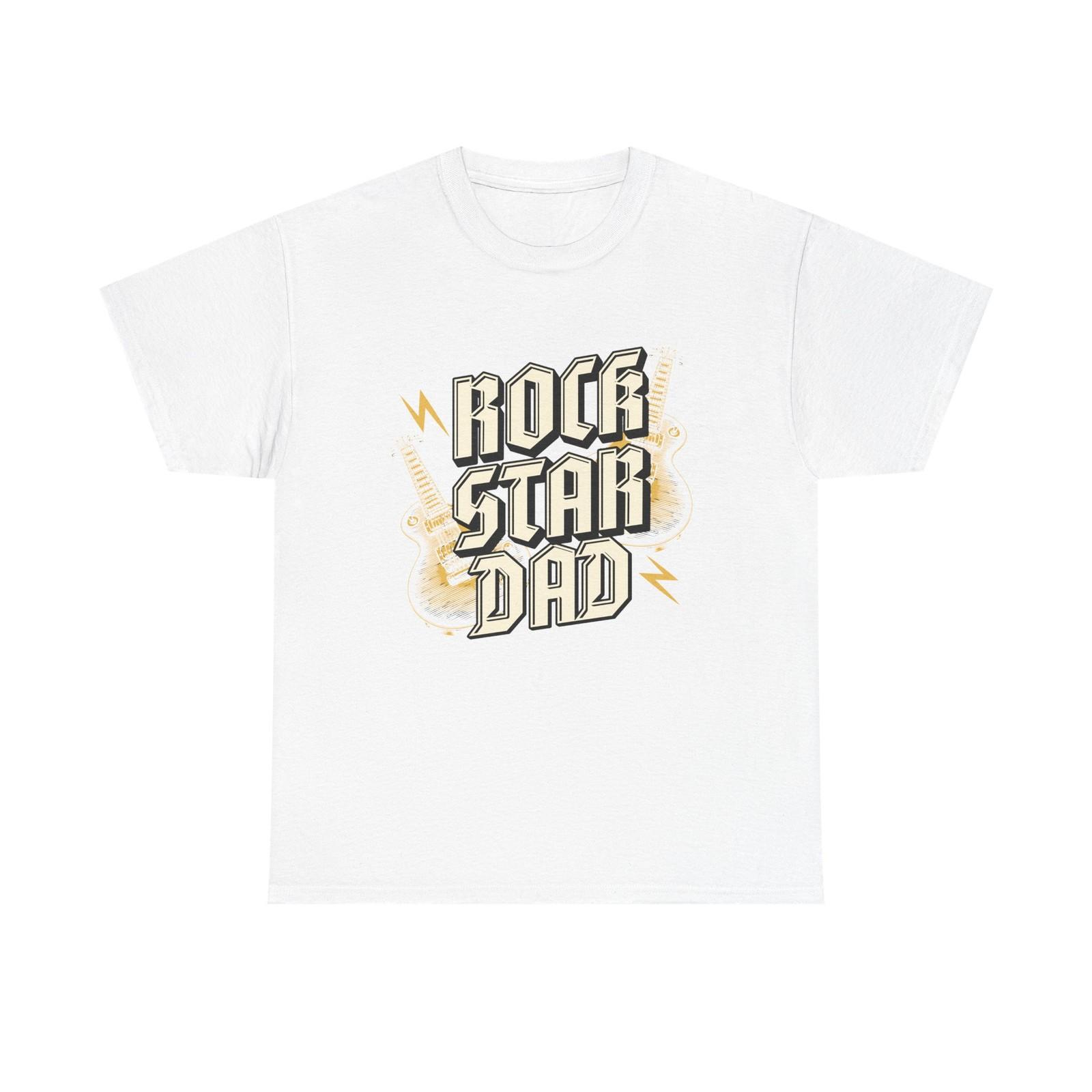 

Rock Star Dad T-Shirt - Fathers Day Dads Birthday Gift Tee Shirt S