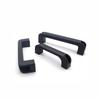 Nylon Zuggriff Schwarzer Kunststoff Quadratischer Griff Industrielle Ausrüstung Werkzeugkasten Werkzeugmaschine Kunststoffgriff Lochabstand 120/130/160/180mm