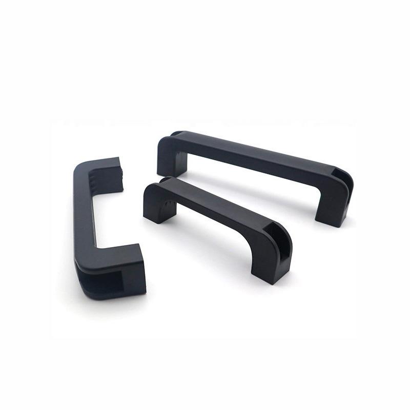 Nylon Zuggriff Schwarzer Kunststoff Quadratischer Griff Industrielle Ausrüstung Werkzeugkasten Werkzeugmaschine Kunststoffgriff Lochabstand 120/130/160/180mm