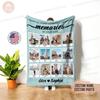 Personalized Milestone Commemorative Blanket, Photo Blanket with Text, Anniversary Gift, Couples Gift, Gift for Her, Ideal Mother's Day 2025