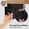 Yousheng Desk Side Organizer with Magnetic Pen Holder Heavy Duty Carbon Steel No Drill Home Office Table Side Laptop Computer Notebook Holder Storage
