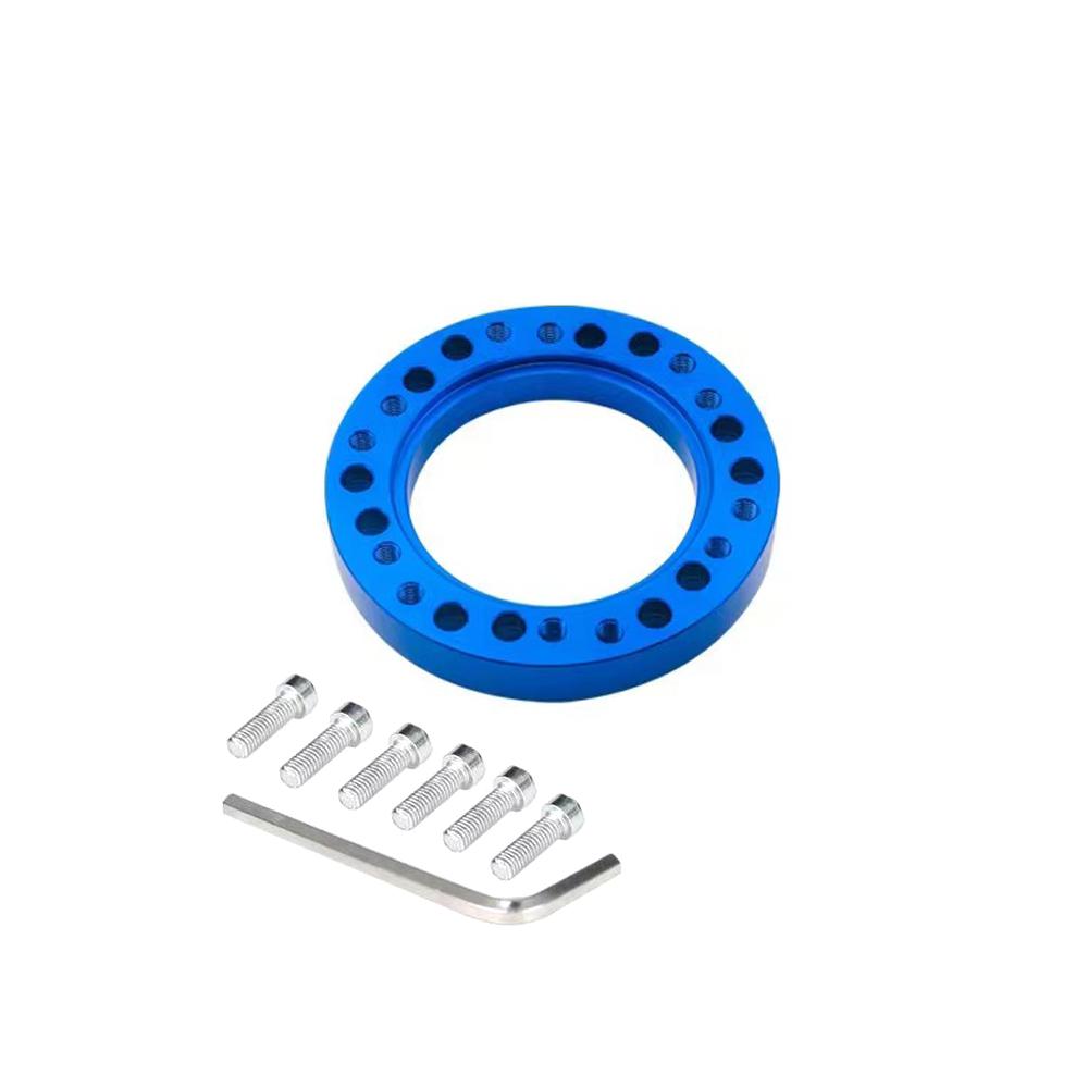 

Новая ступица рулевого колеса 1/2 дюйма, проставка, комплект ступицы рулевого колеса, проставка-адаптер 13 мм, 24 отверстия, автомобильная пластина-адаптер для рулевого колеса синий