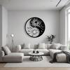 Metal Yin Yang Sun Moon Art Sculpture Home Decor