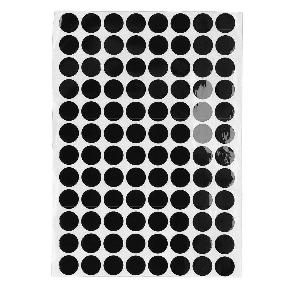 96 Stück 12mm Billardtisch Markierungspunkte Position Aufkleber Punkt Aufkleber Billardkugel Position Markierer Schwarzer Billard Punkt Aufkleber