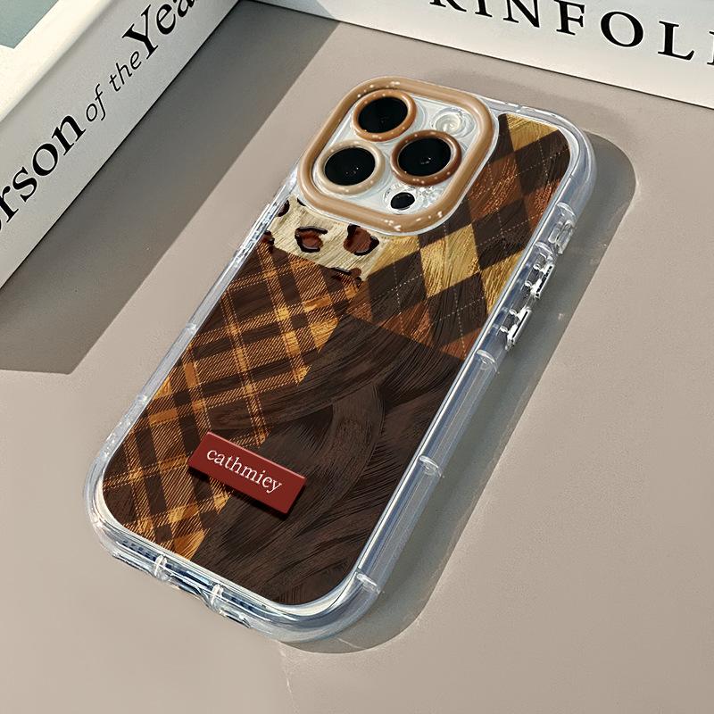 Szycie w stylu brytyjskim etui na telefon komórkowy iPhone16 Promax dla Apple 15 Kremowa przędza piórkowa Ultracienkie 14/13/12