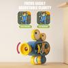 Kids Projector Toy Adjustable Projection Distance 12 Discs 96 Images Educational Learning Torch Flashlight with Stand Theater Gift for Boys Girls