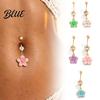 Summer Body Jewelry Navel Nail Stainless Steel Flower Design Jewelry