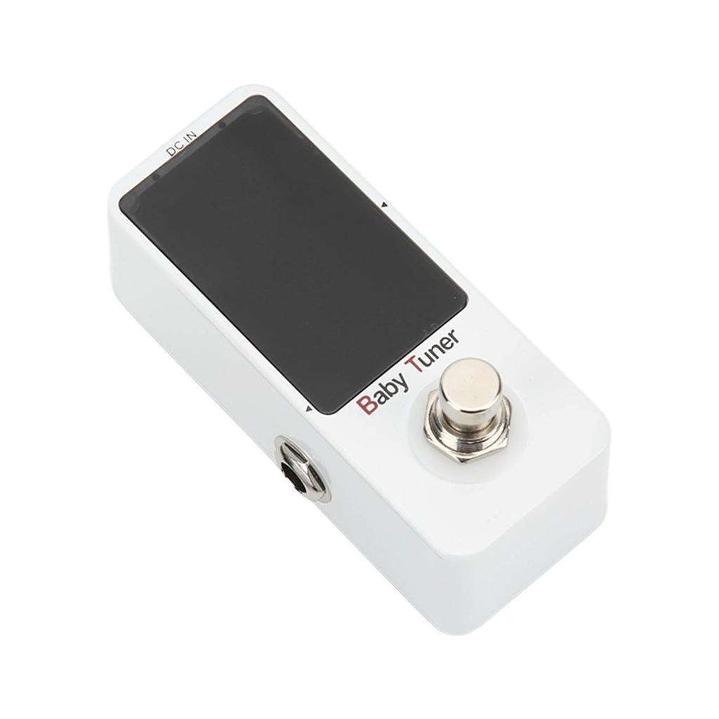 Mini Pedal Tuner Monoblock Chromatic Tuning Effect for Electric Guitar and Bass 12Hz‑4186Hz