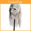 Atemberaubende Game Of Thrones White Walker Nachtkönig Latexmaske mit realistischen langen Haaren