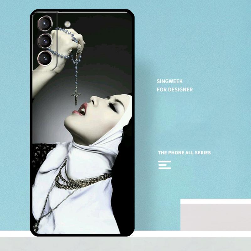 

Sister Nun Case For Samsung Galaxy S25 Ultra S20 S21 S22 S23 S24 Ultra S9 S10 Plus S25 FE Phone Cover Galaxy S20