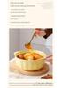 Ceramic Double-Handled Large Soup Bowl with Lid - High-End Design, Ideal for Home Use, Sauerkraut Fish, and Commercial Soups.