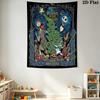 Jack Skellington'S Halloween Night Adventure Tapestry Fashion Print Wallmounted Atmospheric Background Cloth Background Cloth Wall Decoration