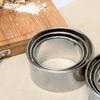 3 Pcs Set Dumpling Skin Cutter Stainless Steel Round Biscuit Cookie Cake Pastry Cutter