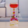 Liquid Motion Bubbler Oil Hourglass Eye-catching Exquisite Attractive Acrylic Ornament Sensory Toy Office Use