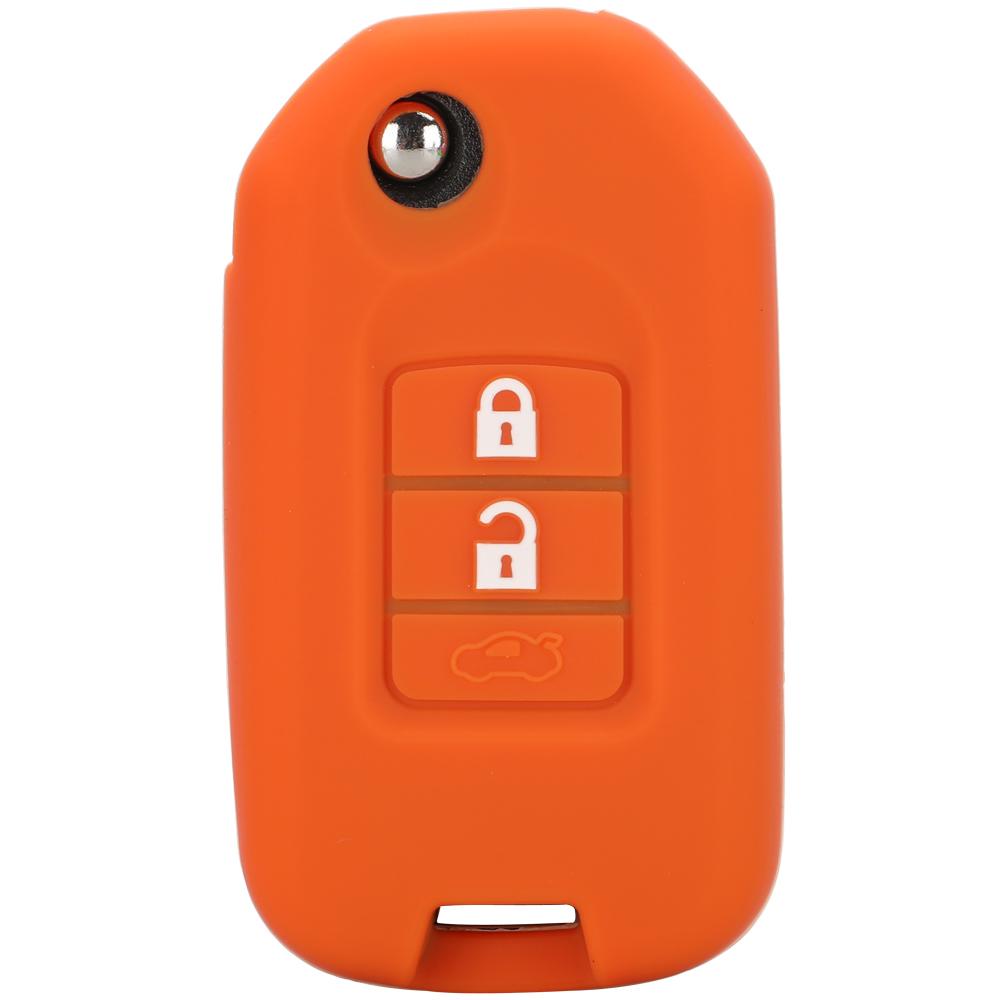 Jingyuqin Capa Chave Remota de Carro silicone Para Honda FIT XRV VEZEL CITY JAZZ CIVIC HRV 2/3 Botões Capa Chave Dobrável Fob Upgrad