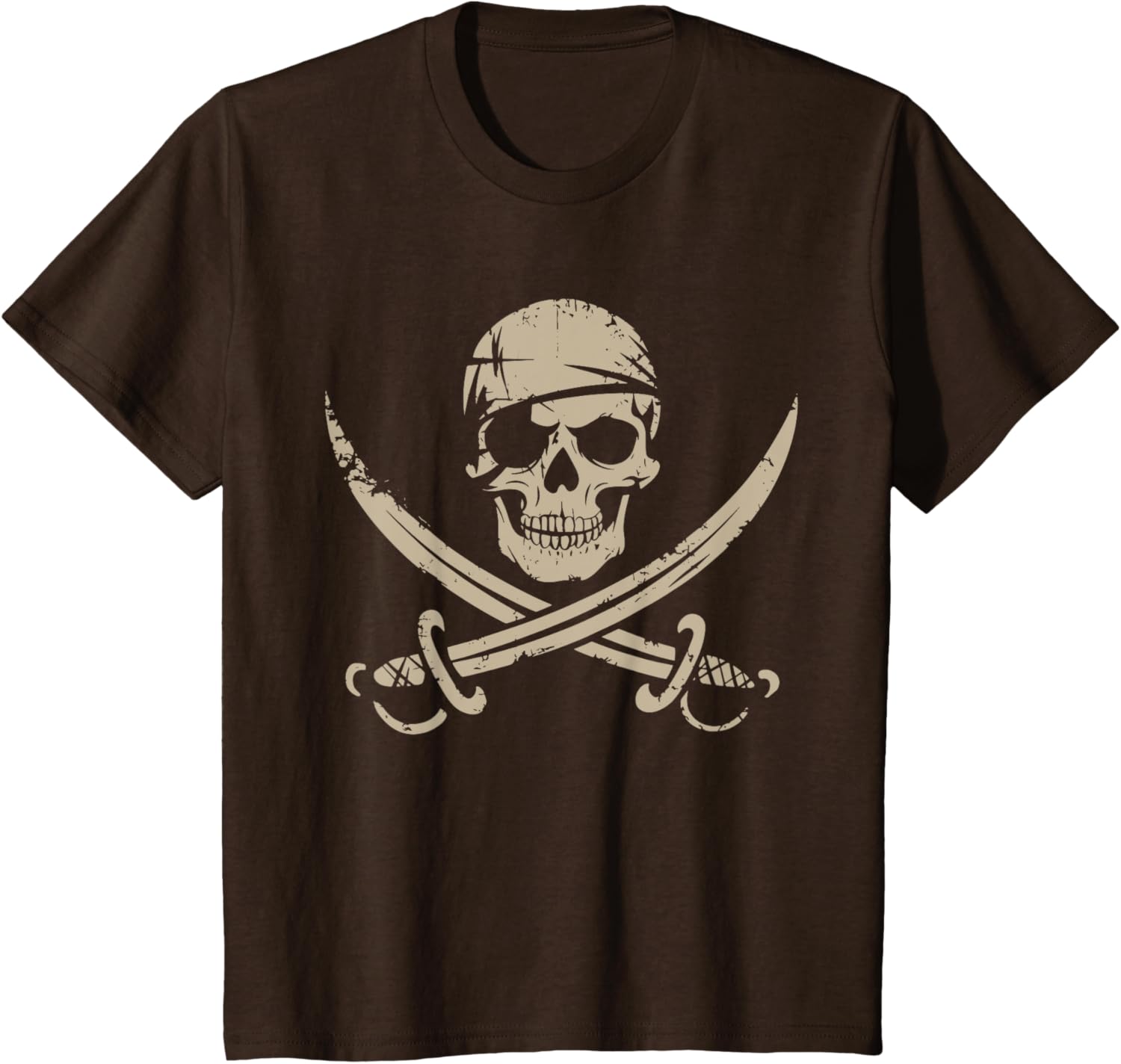 Pirate Skull And Crossbones Skeleton Halloween For TShirt S