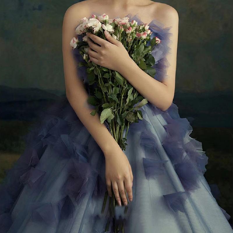 

Темпераментный цвет пряжи 2025 уличная съемка на открытом воздухе длинная мужская юбка из пряжи женское корейское платье S