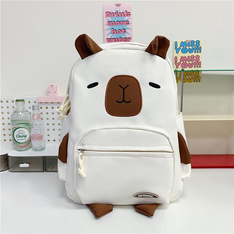 School bag ins casual versatile cartoon girl big cute travel high school back