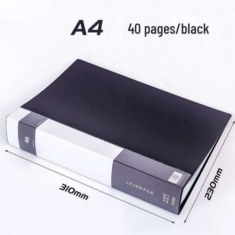 A4 Transparent Sheet Music Binder with 60/100 Pockets - Multi-Layer Loose-Leaf Folder for Students