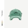 Ripped iron ring soft top cap women's spring and autumn personality simple street sunscreen baseball cap summer tide