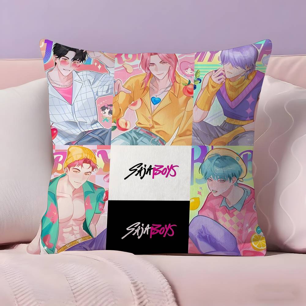 Hot KPop S-Saja Boys Pillow Case Pillowcase Ultra Soft Skin Friendly Fabric Cloud Like Comfort & Concealed Zipper