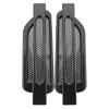 1pair Car Side Fender Vent Sticker Air Flow Spoiler Racing Intake Grille Trim Chrome Decorative Automobile Accessories