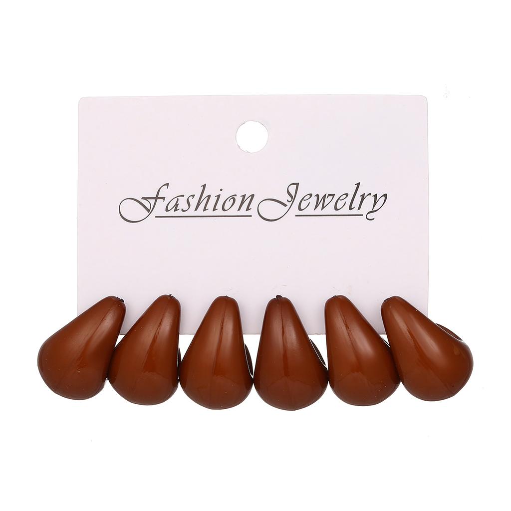 Wassertropfen-Ohrringset, Nische High-End Design Stecker, modische und vielseitige Pendlerohrringe.