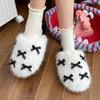 Fashion 2025 New Popular Hairy for Women In Autumn Winter New for Home Use Non Slip Height Increasing  Women's Warm Cotton Slippers