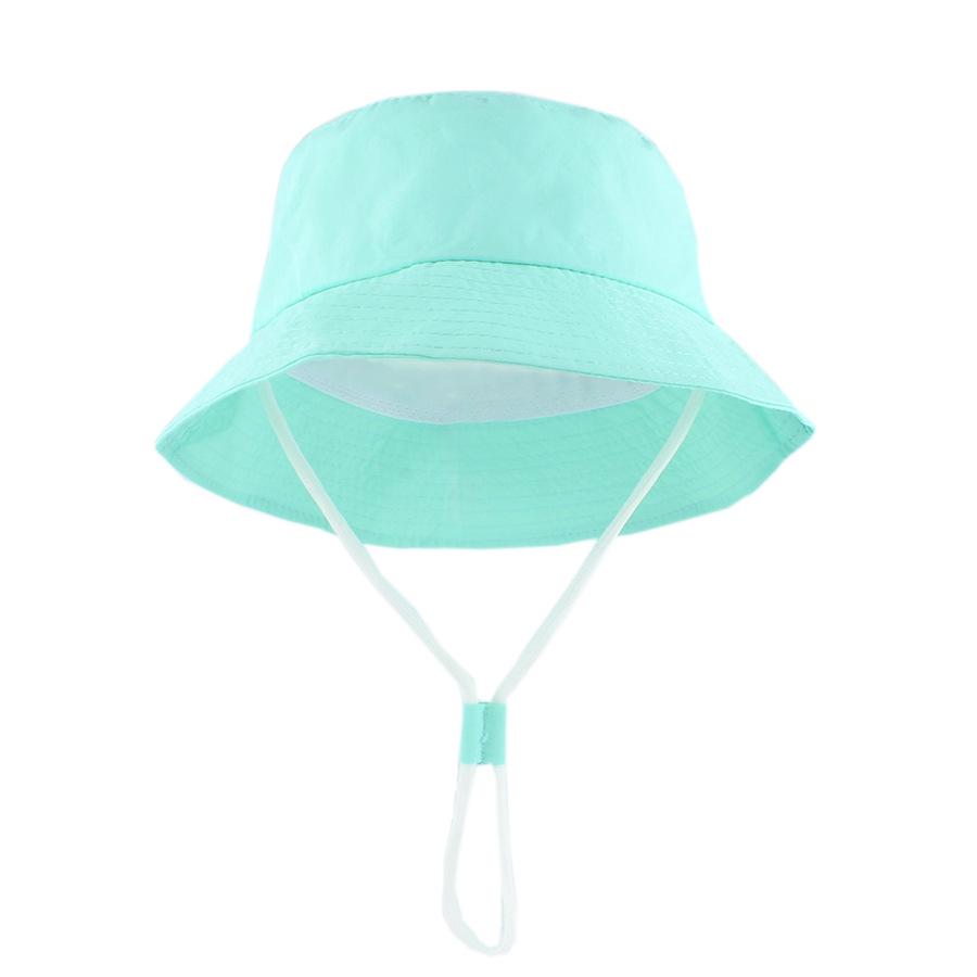 2026 Dziecięcy Kapelusz Przeciwsłoneczny: Szybkoschnący, Oddychający, Kapelusz Bucket na Plaże Wiosna/Lato, Jednolite i Makaronikowe Kolory dla Dzieci w Wieku 0-3 Lat