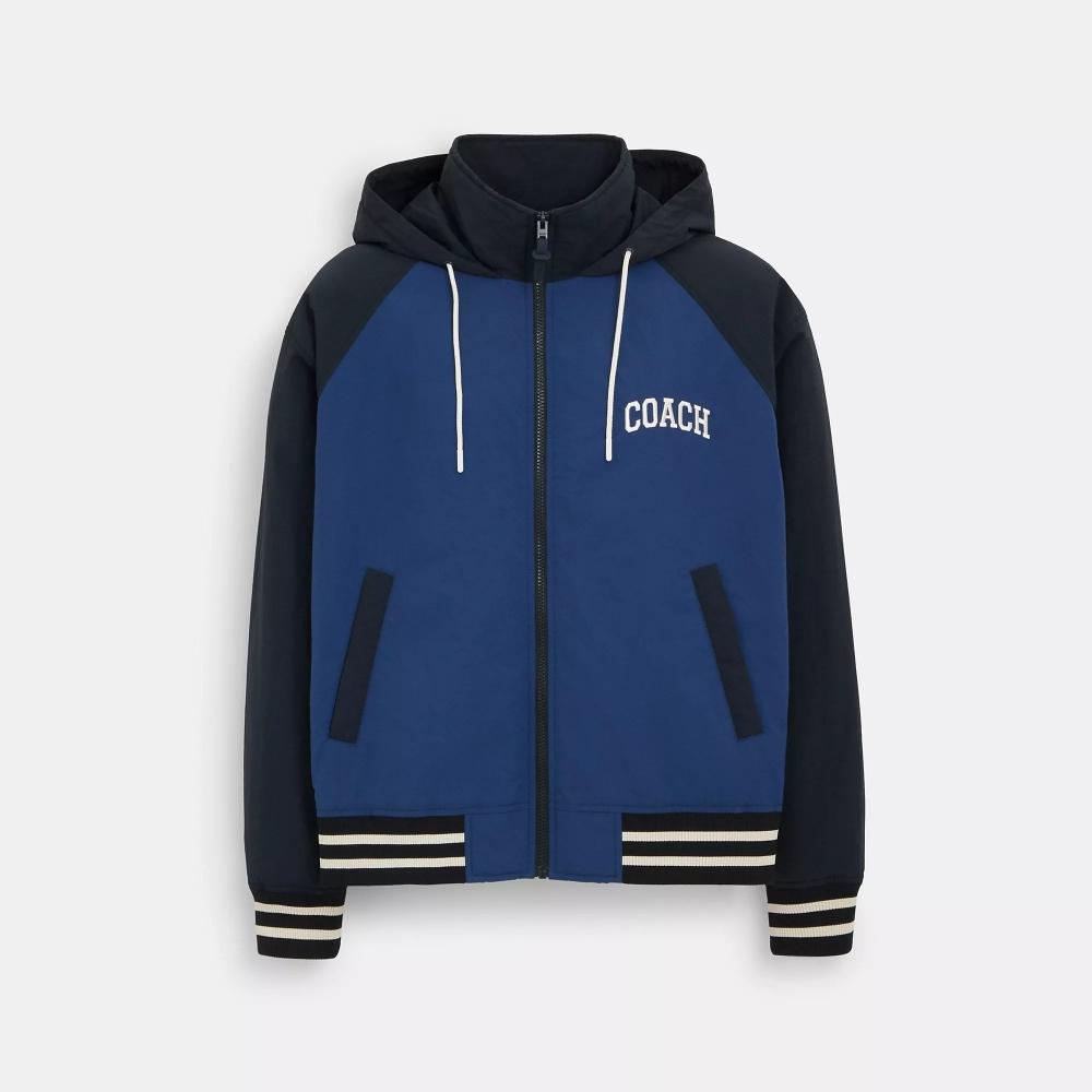 

Coach Stadium Jacket In Recycled Polyamide Navy Blue XLarge