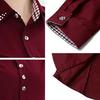 Women Office Career Formal Revit Studded Collar Button Up Blouse OL Shirt Top