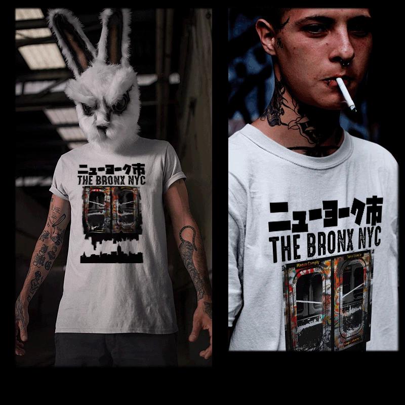 The Bronx NYC T-shirt urban streetwear city life hustle white all cotton tee 2XL