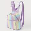 Cute Color Striped Mini Backpack, Women's Fashion Casual Travel Commuter Bag