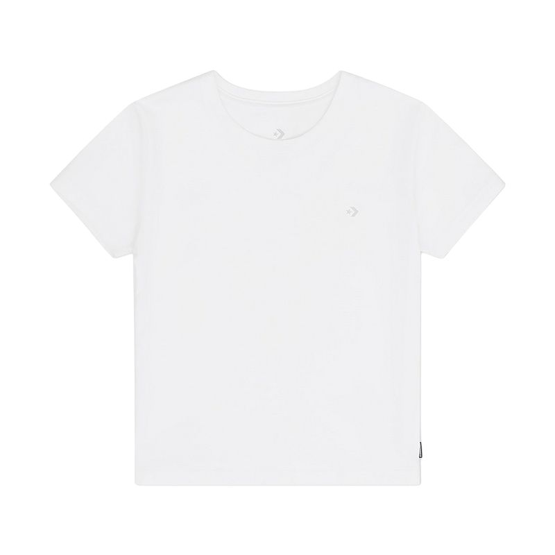 New Converse SS25 T Shirt Women's White 10028335-A03