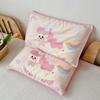 Soft Cotton Double Layer Gauze Kids Pillowcase With Fiber Filled Pillow Core Toddlers 30x50cm Cartoon Design