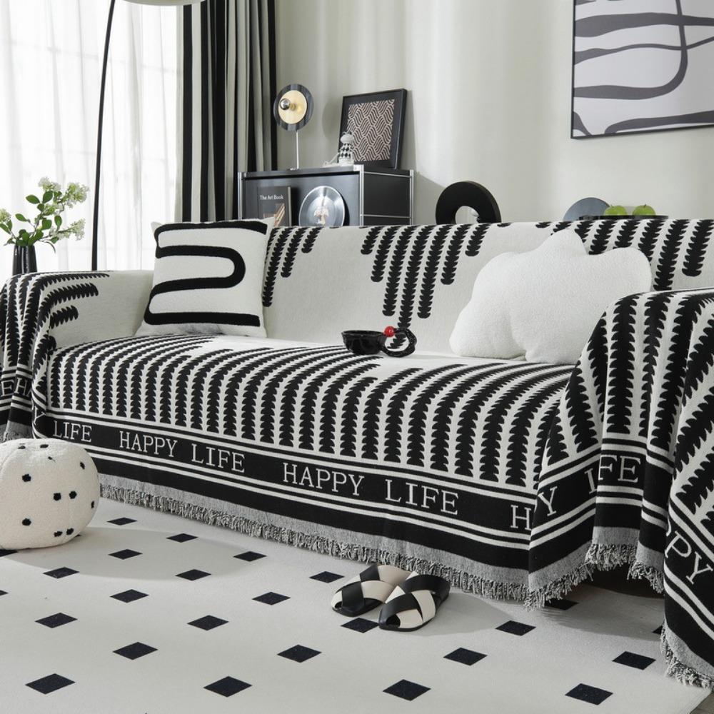 Anti Cat Scratch Sofa Cover Full Size Universal for All Seasons Slip Proof Couch Protector Dustproof Soft Blanket