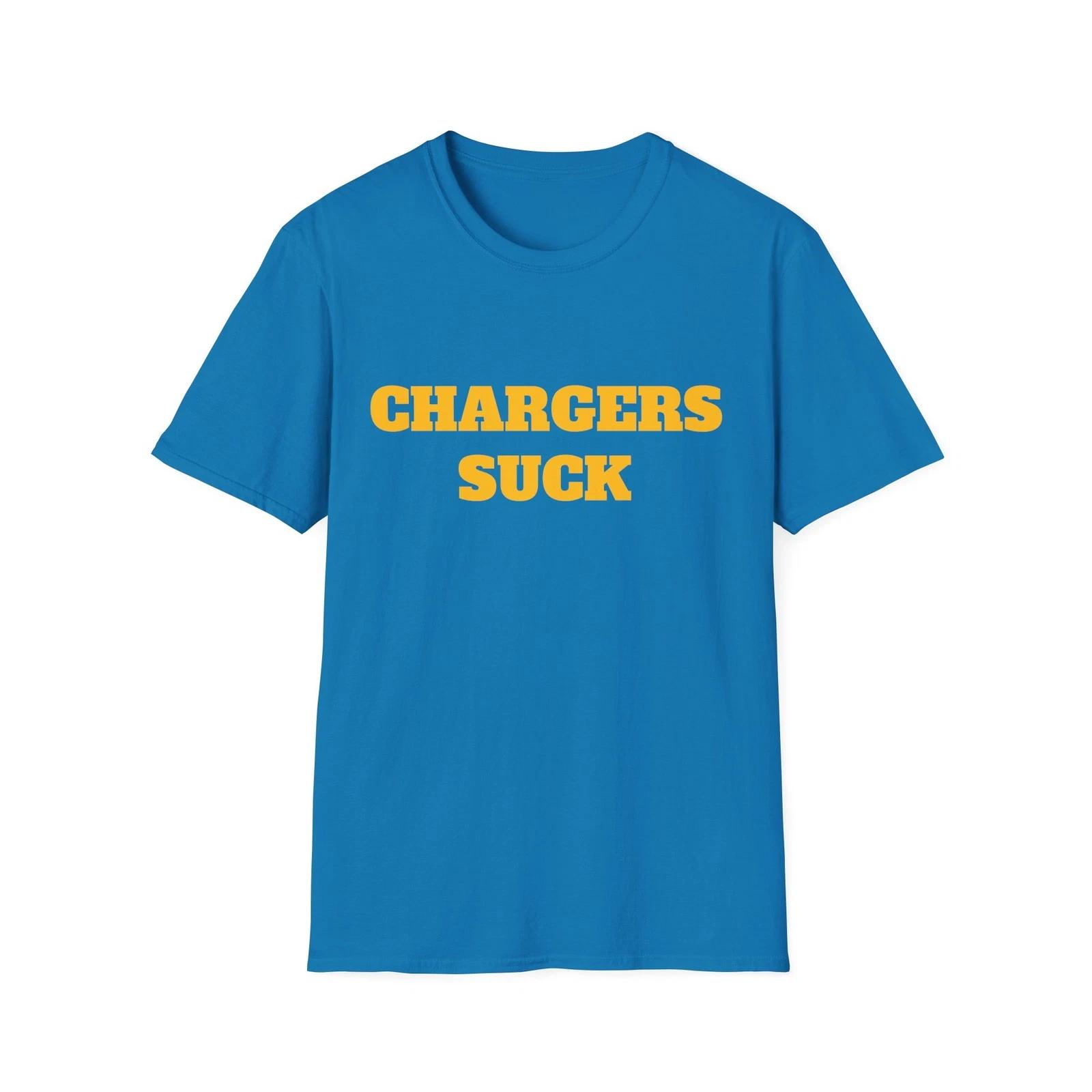 

Chargers Suck Football T-Shirt - Football Fan Tee, Great Gift XL