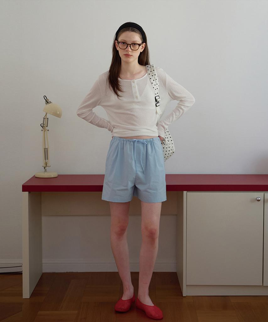 BUT'TON Cotton Boxer Shorts (Skyblue)