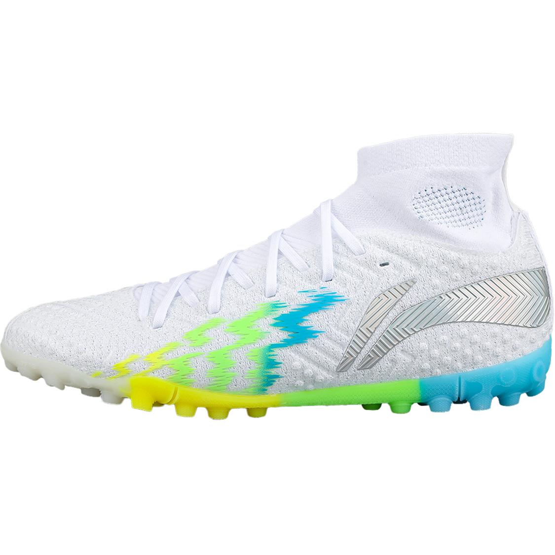 

New LiNing TF Rubber Broken Studs Artificial Ground Soccer Shoes Men s Green Multicolor White YSTU021-1 43